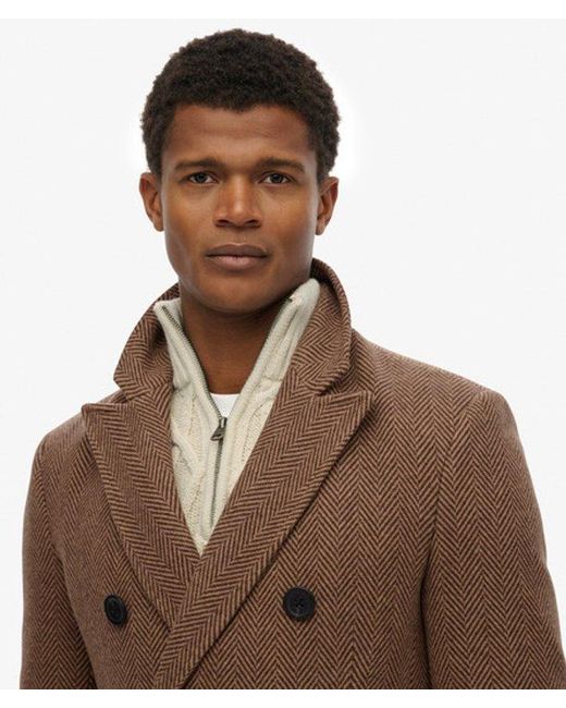 Superdry Brown & Co The Merchant Store - Town Coat for men