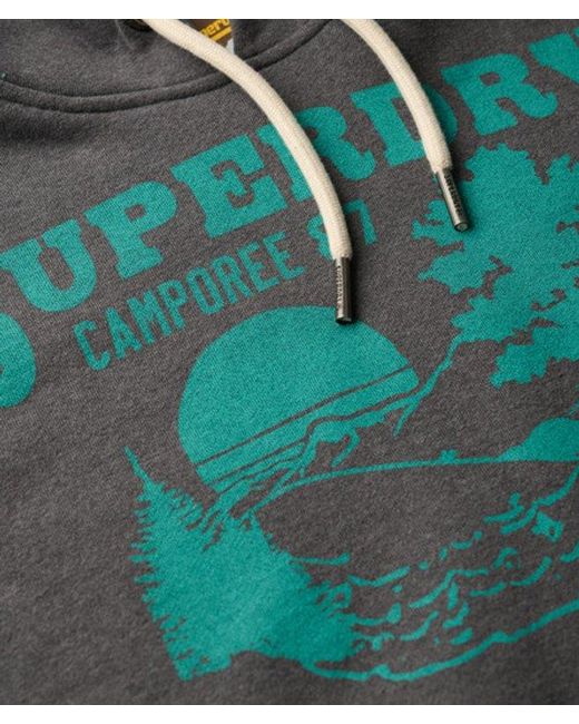 Superdry Blue & Co Oversized Outdoor Graphic Hoodie