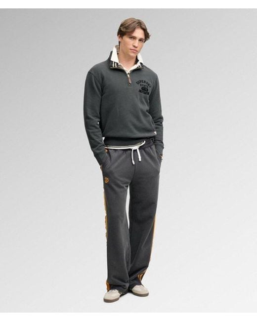 Superdry Black & Co Tonal Half Zip Sweatshirt for men