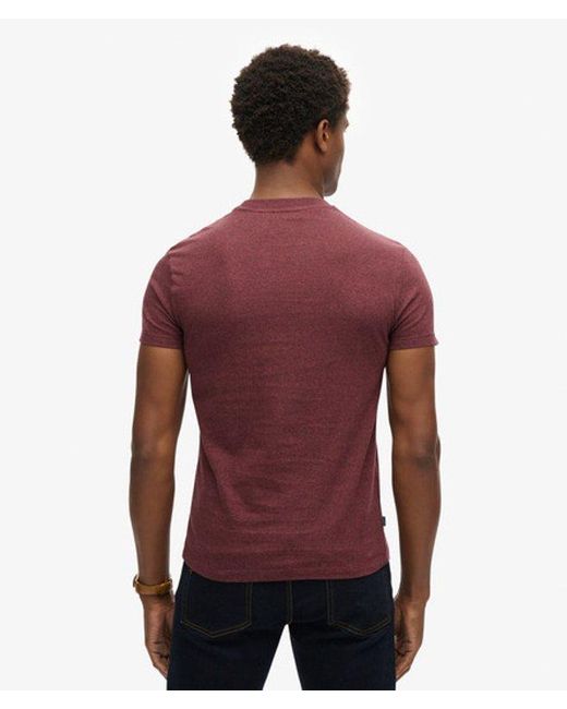 Superdry Red & Co Organic Cotton Essential Logo T-shirt for men