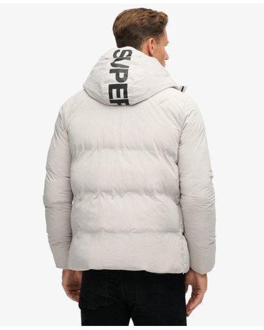 Superdry Natural Fully Lined Hooded Boxy Puffer Jacket for men