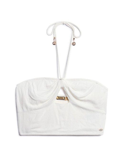 Superdry White & Co Crop Cut Out Woven Top