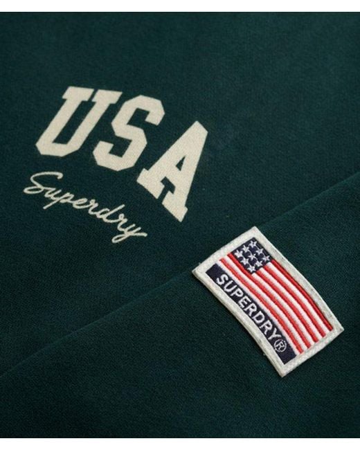 Superdry Green & Co Athletic Essentials Relaxed Crew Sweatshirt
