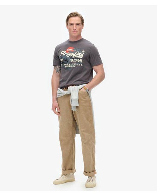 Superdry Gray & Co Tokyo Graphic T-shirt for men