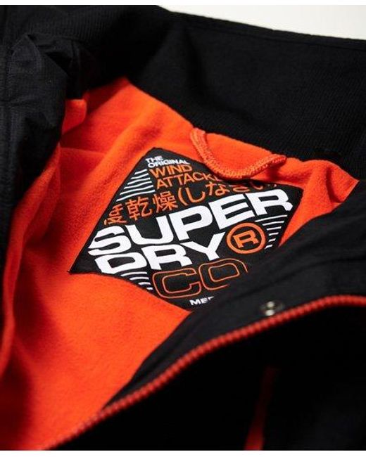 Superdry Blue Arctic Sd-Wind Attacker Jacket /Tangerine for men