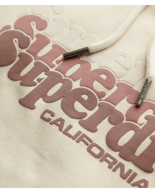 Superdry Natural Stacked Hoodie