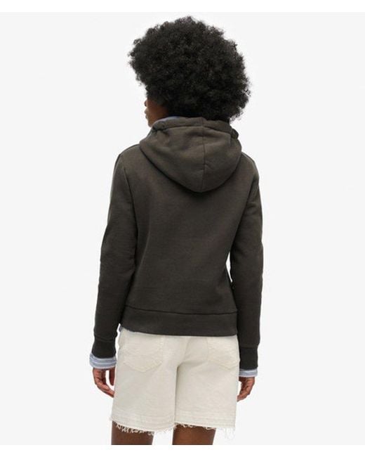 Superdry Black & Co Band Merch Hoodie