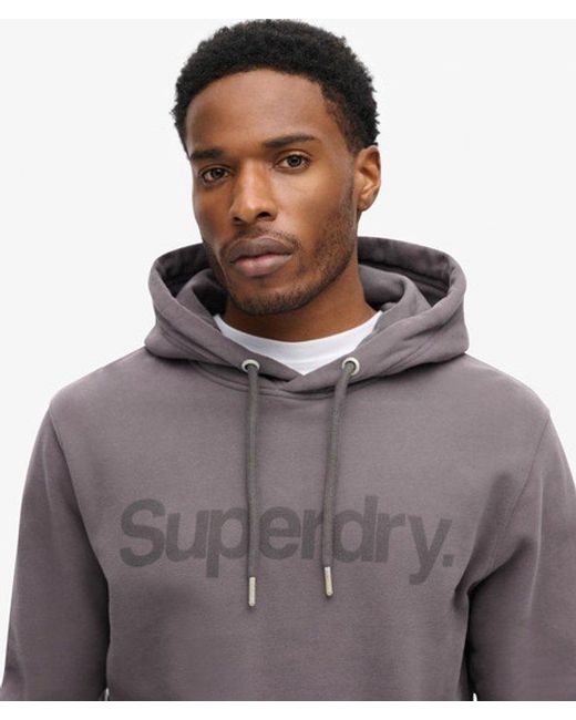 Superdry Gray & Co Core Logo City Loose Fit Hoodie for men