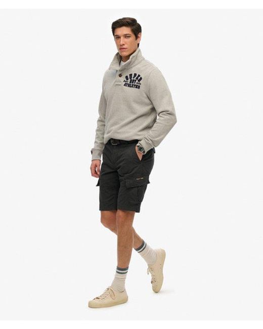 Pour des s short cargo core en coton bio Superdry pour homme en coloris Black