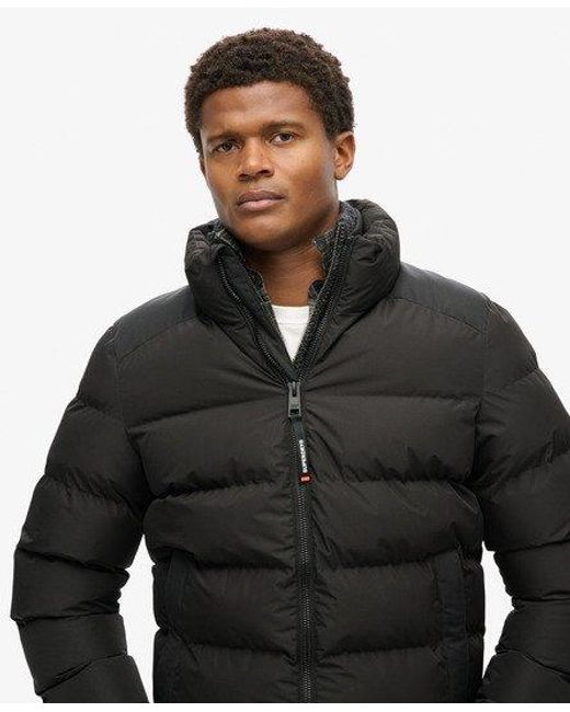 Superdry Sports Puffer Jacket in Black for Men Lyst UK