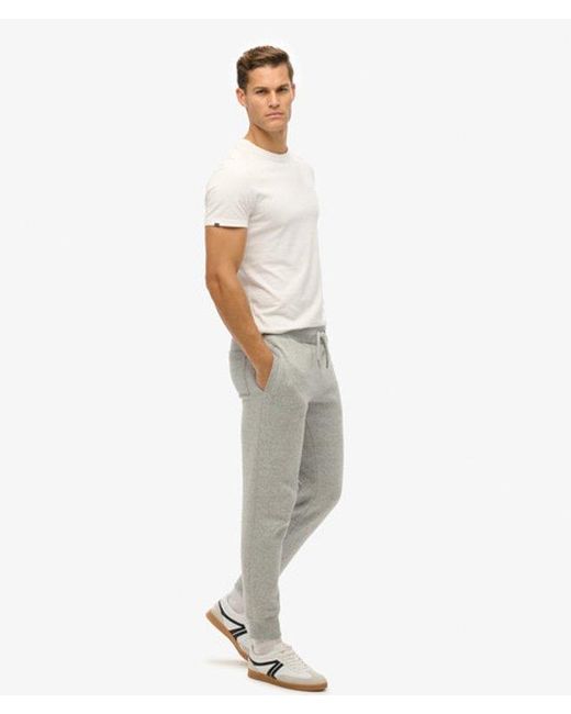 Superdry White & Co Organic Cotton Vintage Logo Embroidered joggers for men