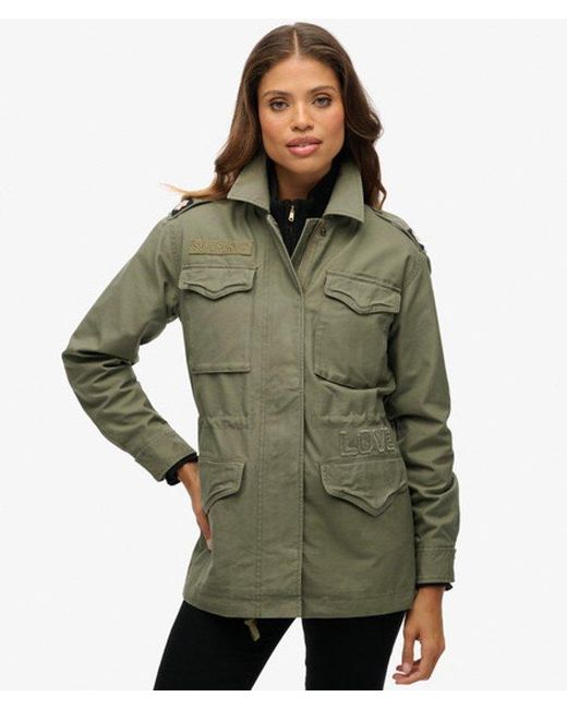 Superdry Green & Co Embellished Field Jacket