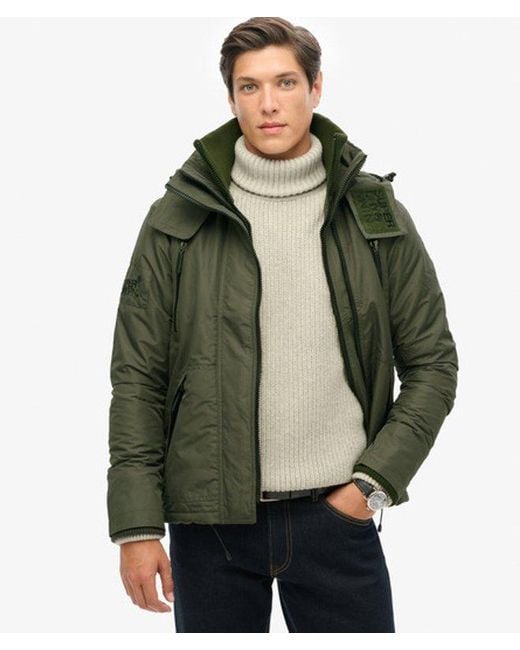 Superdry Green & Co Classic Logo Embroidered Mountain Sd Windcheater Jacket for men