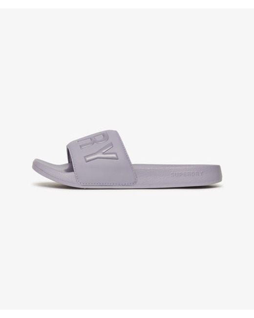 Superdry Gray & Co Core Pool Sliders