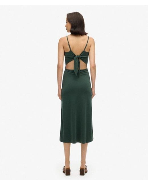 Superdry Green & Co Modal Jersey Open Back Dress