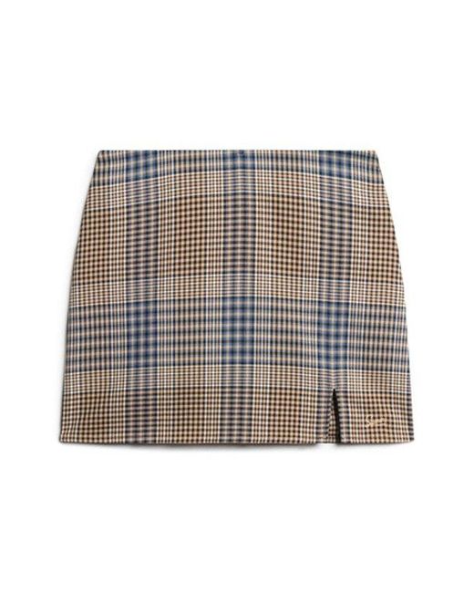 Superdry Gray & Co Check Mini Skirt