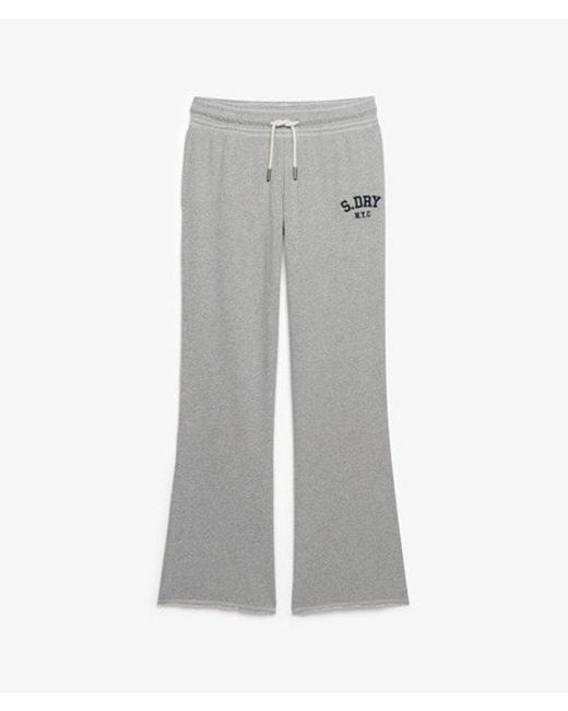 Superdry & Co Athletic Embroidered Flare joggers