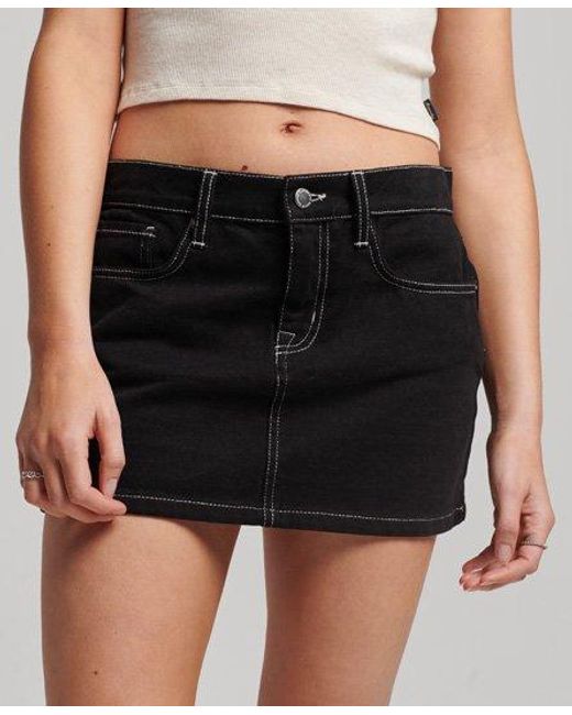 Superdry Black Workwear Mini Skirt