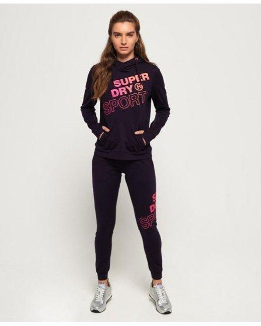 Superdry Blue Core Graphic Joggers Midnight