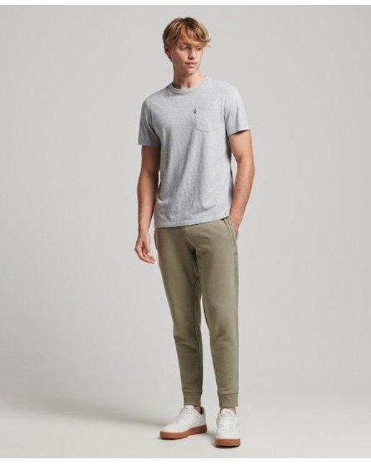 Superdry Green Essential Tapered Cuff Joggers Light for men