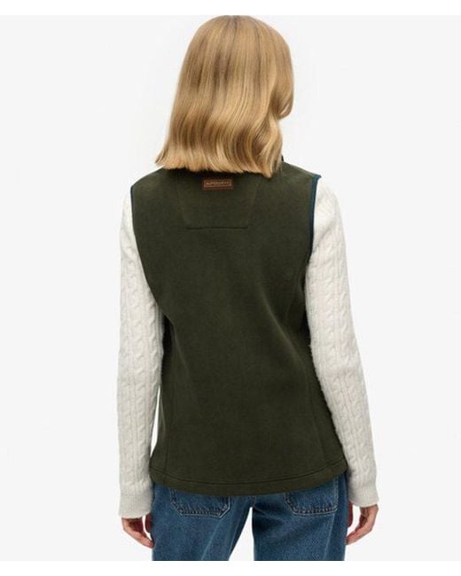 Superdry Green & Co Estate Fleece Gilet