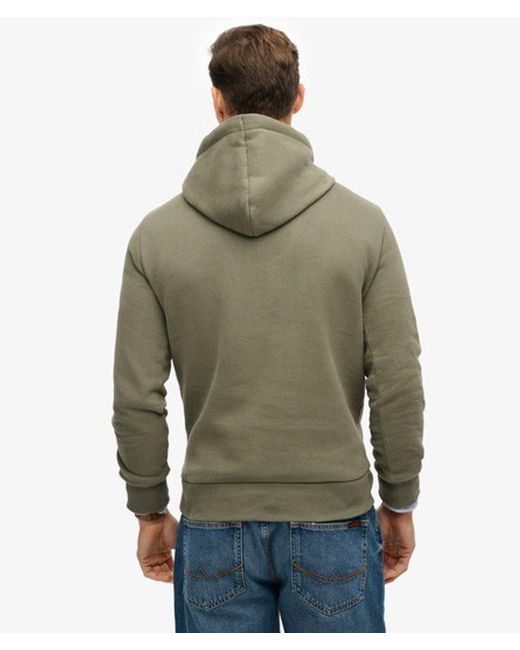 Superdry Green & Co Leather & Boot Co Script Hoodie for men