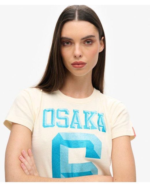 Superdry Blue & Co Osaka 6 Embellished 90s T-shirt
