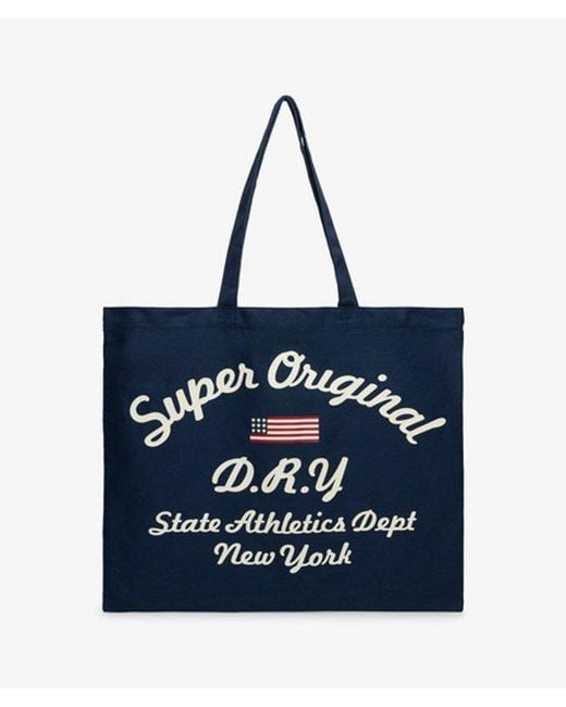 Femme Tote Taille: 1Taille Superdry en coloris Blue