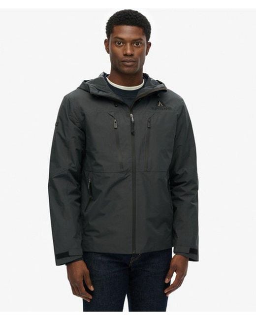 Superdry Black Waterproof Jacket for men