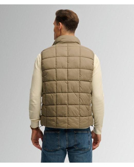 Superdry Green & Co Box Quilt Fuji Lite Gilet for men