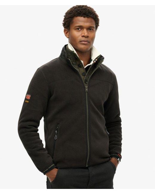 Superdry Black & Co Active Full Zip Fleece for men