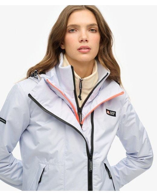 Superdry Blue & Co Hooded Mountain Windbreaker Jacket