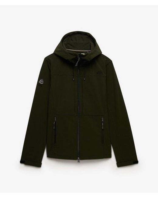 Superdry Black & Co Hooded Softshell Trekker Jacket for men