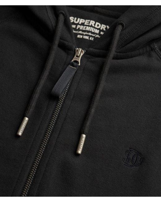 Superdry Black & Co Studios Relaxed Zip Hoodie