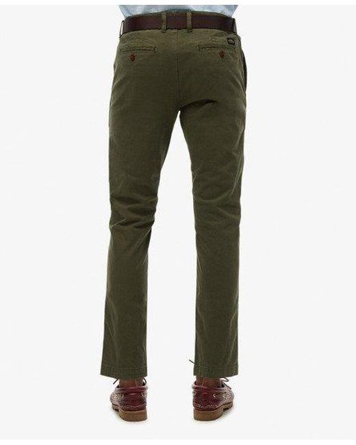 Superdry White Slim Fit Chinos for men