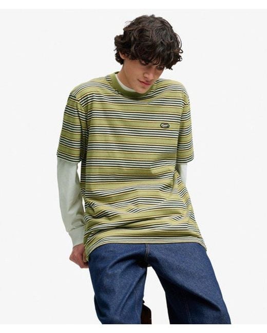 Superdry Green & Co Oversized Stripe T-shirt for men