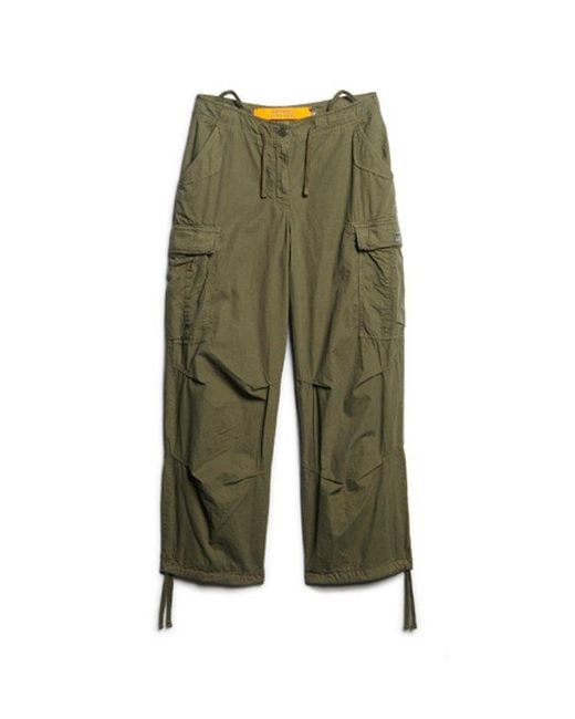 Superdry Green & Co baggy Parachute Pants