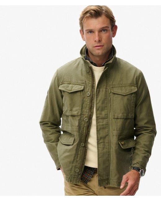 Superdry Green Collared M65 Jacket for men