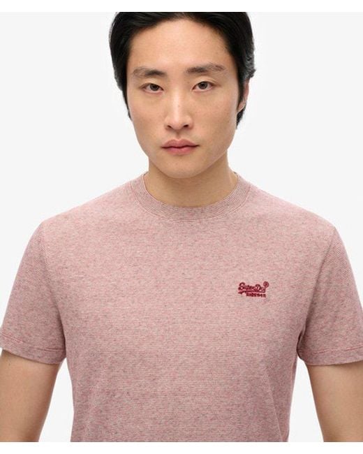 Superdry Red Organic Cotton Essential Logo T-shirt - Size: Xxxl for men