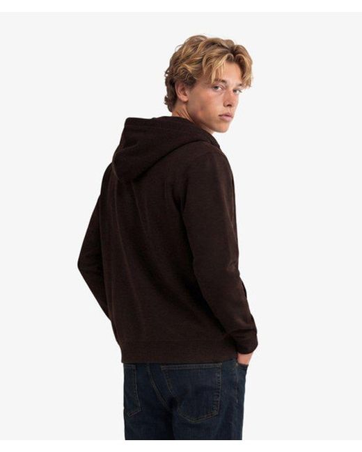 Superdry Black & Co Essential Logo Zip Hoodie for men