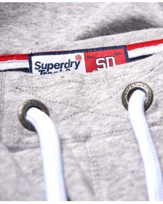 Superdry Gray Track & Field Lite Shorts Sd Grit for men