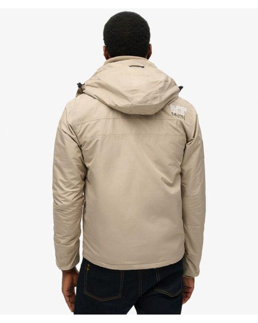 Superdry Mountain Sd Windcheater Jas in het Natural voor heren