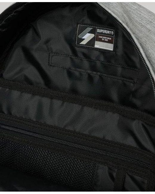 Superdry Gray Patched Montana Backpack