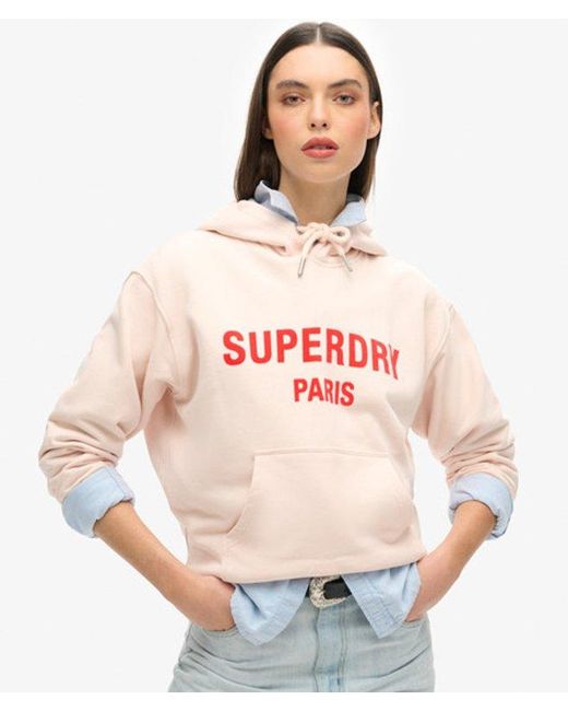 Superdry Natural & Co Sport Luxe Loose Hoodie