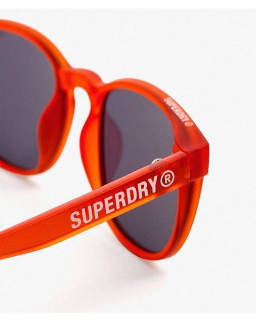 Femme Lunettes De Soleil À Verres Ronds Taille: 1Taille Superdry en coloris Red