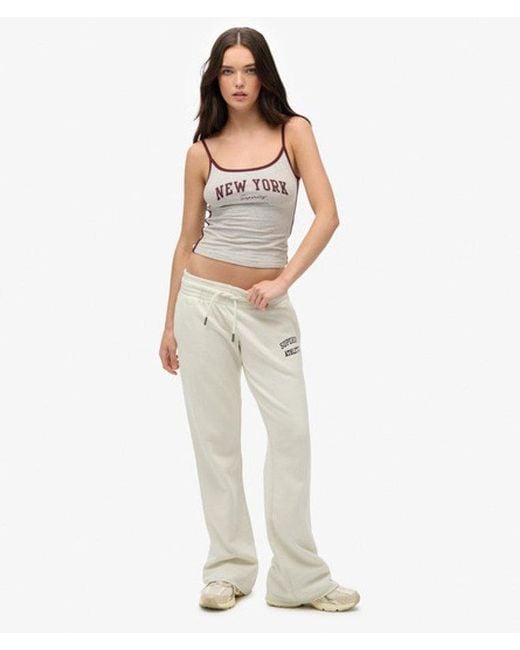 Superdry White & Co Athletic Essentials Low Rise Flare joggers