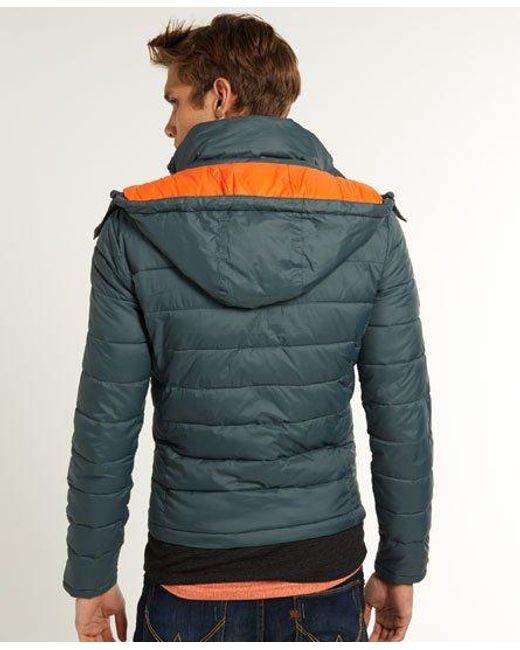 Superdry Blue Fuji Double Zip Jacket Racing Car for men
