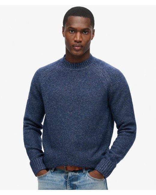 Superdry Blue & Co Chunky Raglan Jumper for men