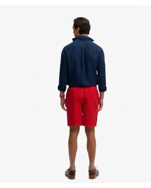 Superdry Red & Co Cargo 19-inch Boardshorts for men