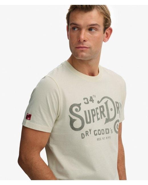 Superdry Natural & Co Heritage Brand Relaxed T-shirt for men